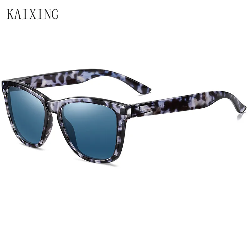 

KAIXING 2020 Polarized UV400 Men's Sunglasses Colorful Frame Cool Square Driving Eyewear Fashion Sun Glasses Women Shades