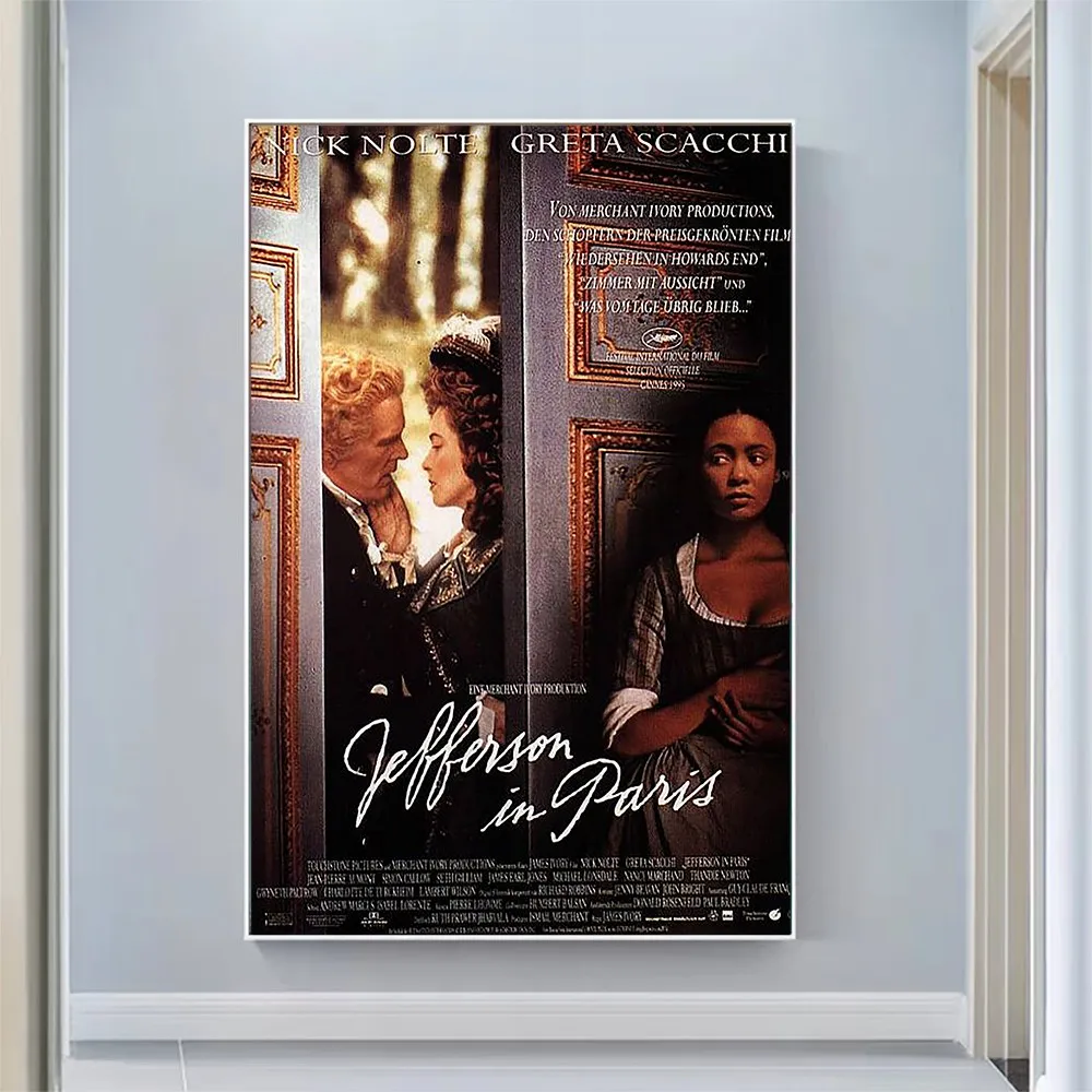 V2664 Джефферсон в Париже (2) искусственная ткань, HD плакат, искусство, украшение для дома, подарок
