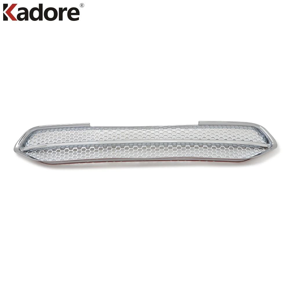 For Mazda CX5 CX-5 KF 2017 2018 2019 2020 ABS Chrome Front Center Grille Grills Cover Trim Sticker Car styling Accessories | Автомобили и