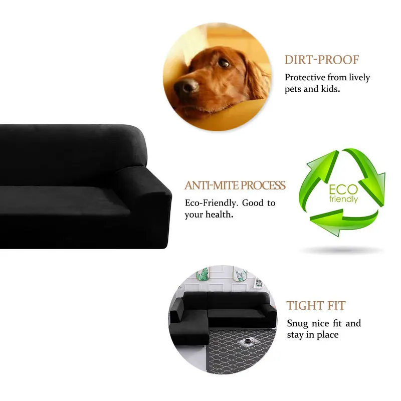 Эластичный угловой диван чехлы для гостиной плюшевый L образный чехол кресла