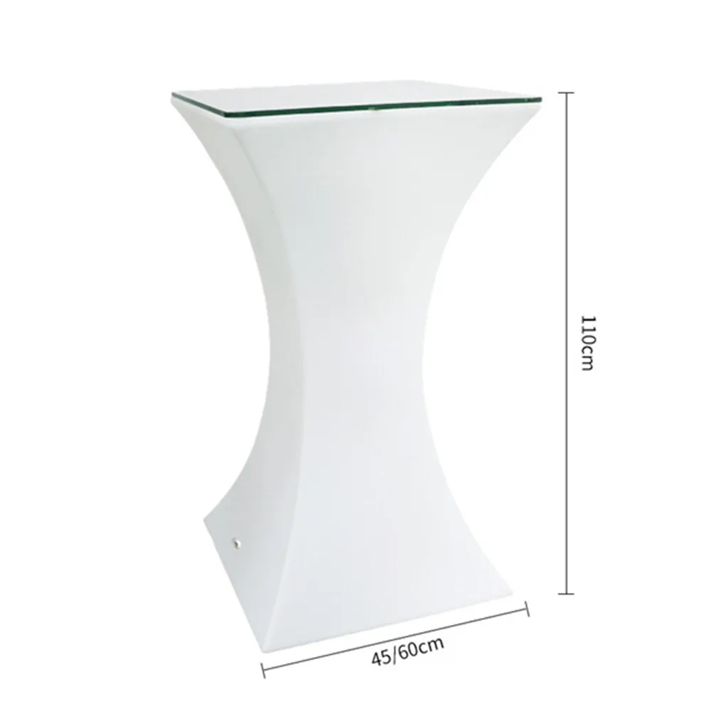 L60* W60* H110cm) Перезаряжаемый светодиодный стол для коктейлей, растущая коммерческая мебель, вечерние украшения