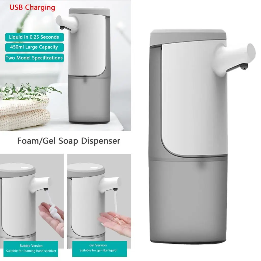

450ml Automatic IR Sensor Liquid Soap Dispenser Touchless Lotion Pump Bathroom