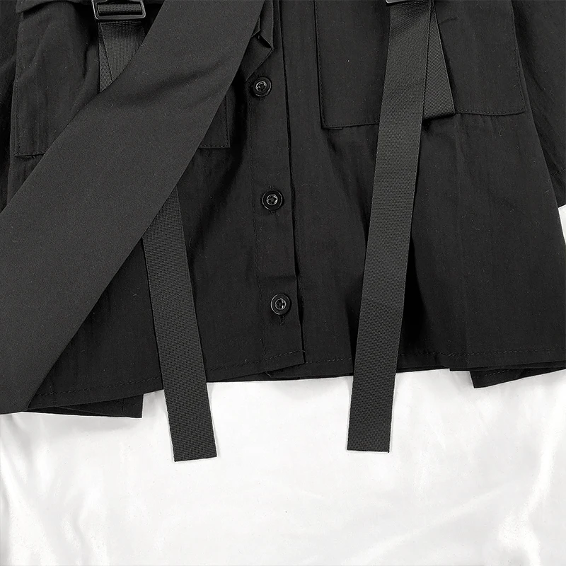 

KUSAHIKI Tracksuit Women Safari Style 2pieces Suits Short Sleeve Ribbon Blouses + Belt High Waist Half Pants 2021 New Sets 6F450