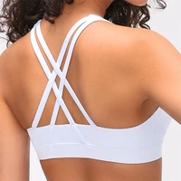 nepoagym rate medium support strappy sports bra breathable women fitness bra push up gym bra cross back padded sports bras