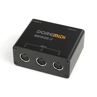 doremidi midi merge 3 guitar five pin interface midi host box adapter converter sound mixer music double bass pedal synthesizer