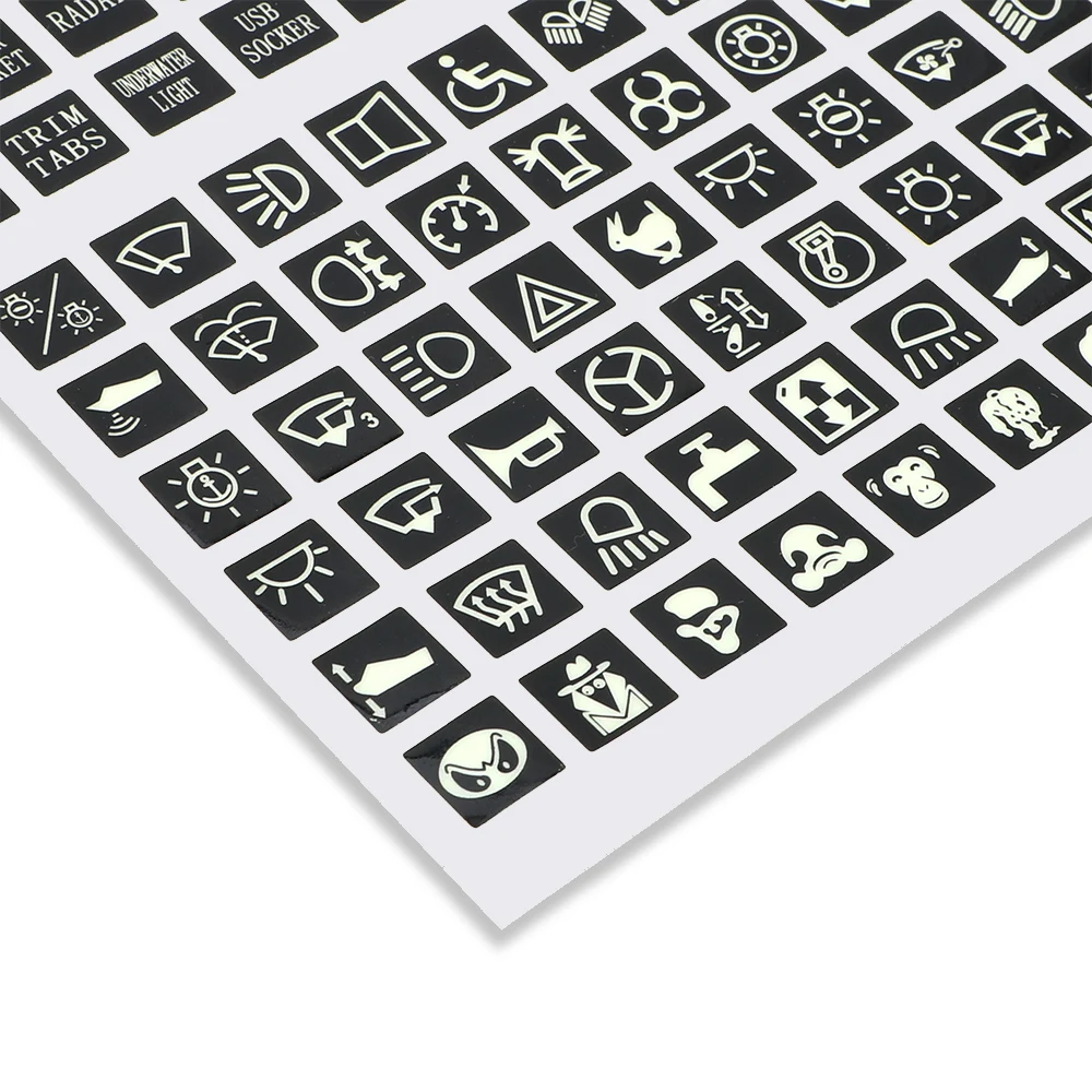 Светящиеся автомобильные наклейки из ПВХ переключатели украшение реле |