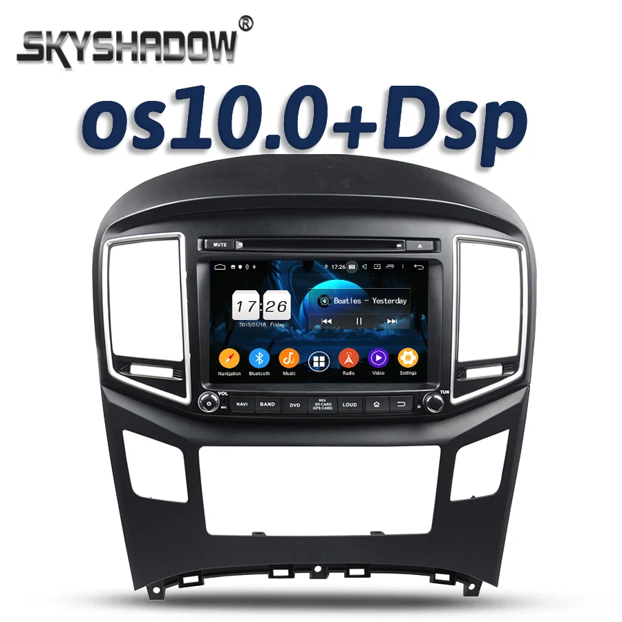 720P DSP IPS Android 10 2 ГБ + 16 Гб 4 core dvd плеер для автомобиля GPS Радио RDS Wi Fi Bluetooth 5 0 Hyundai H1 Grand