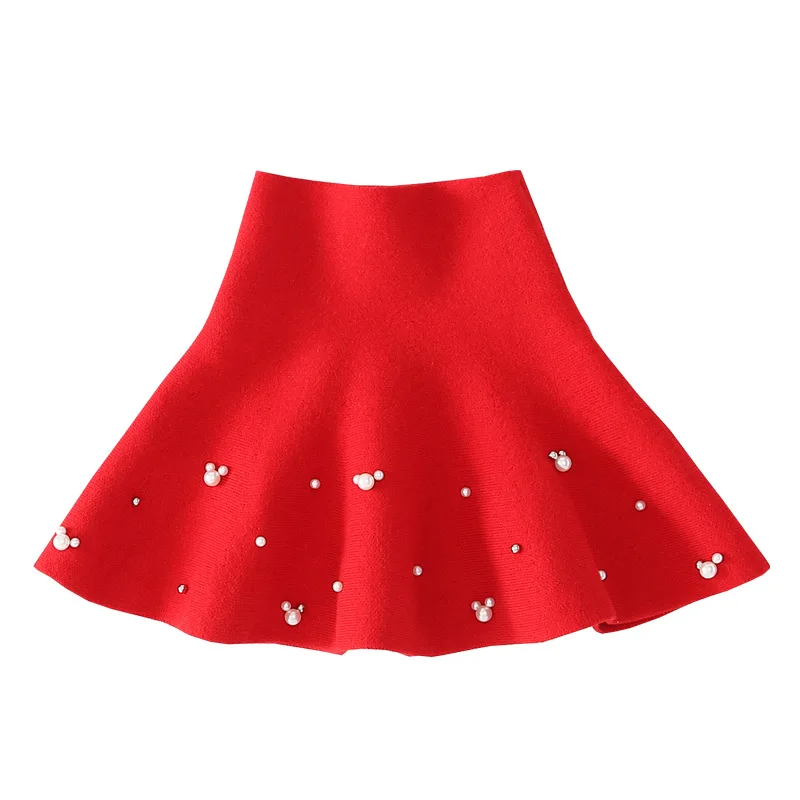 Детская юбка CYSINCOS осенняя эластичная трикотажная для девочек плотная