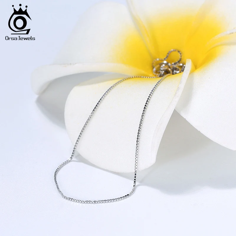 ORSA JEWELS итальянская 925 пробы серебро 1 5 мм цепочка ожерелье из стерлингового