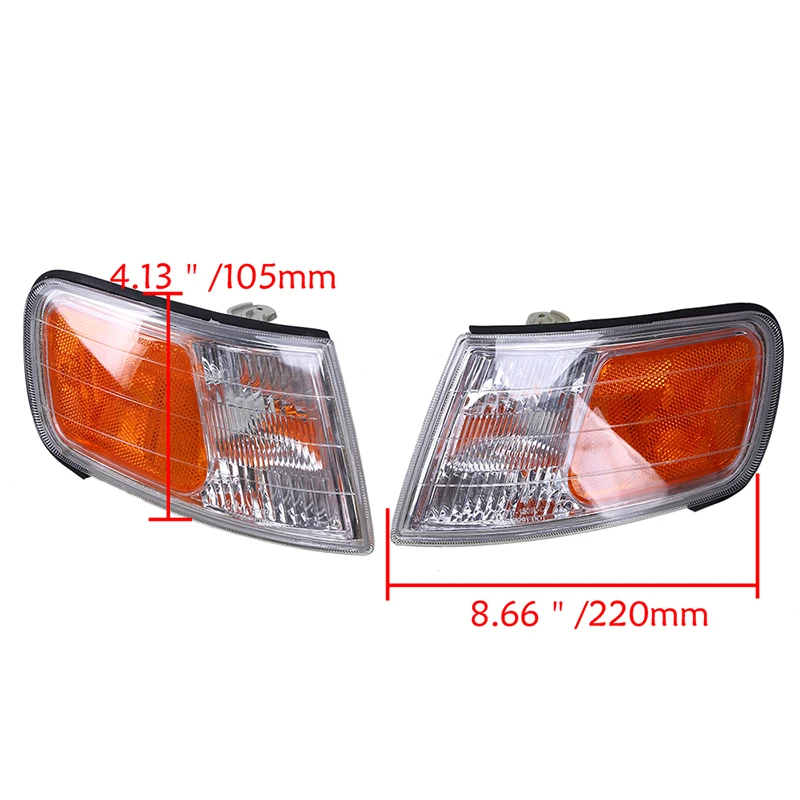 Прозрачный Янтарный объектив POSSBAY боковой угол поворотный сигнал оболочка