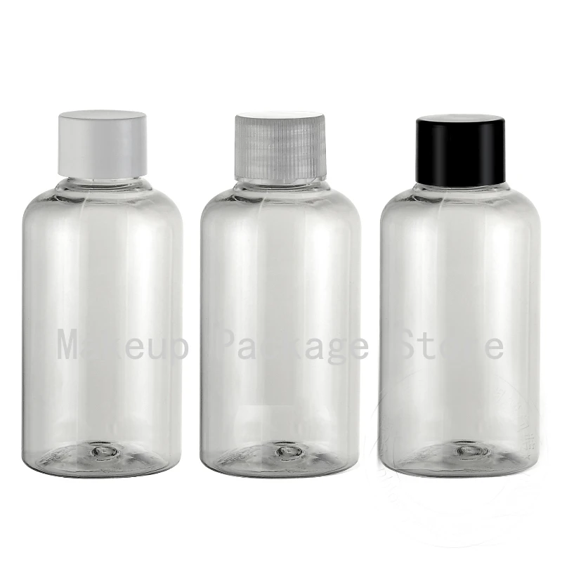 

75ml 50/100pcs Round Empty Cosmetic Refillable Bottle,DIY Clear Portable Containers,Beauty Travel Makeup Tools Shell Package