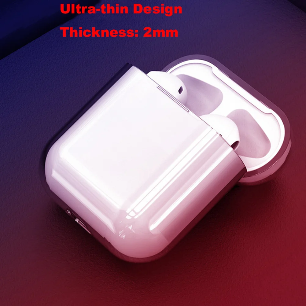Модная bluetooth-гарнитура чехол для наушников Airpods 2/1 pro прозрачный жесткий из ТПУ