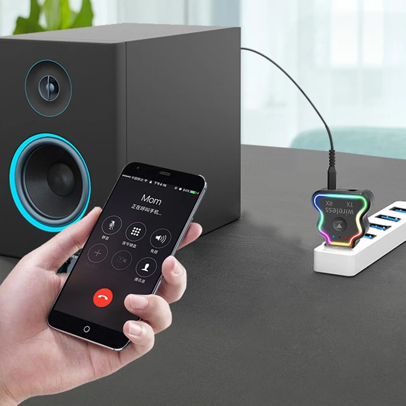 Автомобильный Bluetooth-адаптер Aux USB-передатчик и приемник для ТВ ПК ноутбука