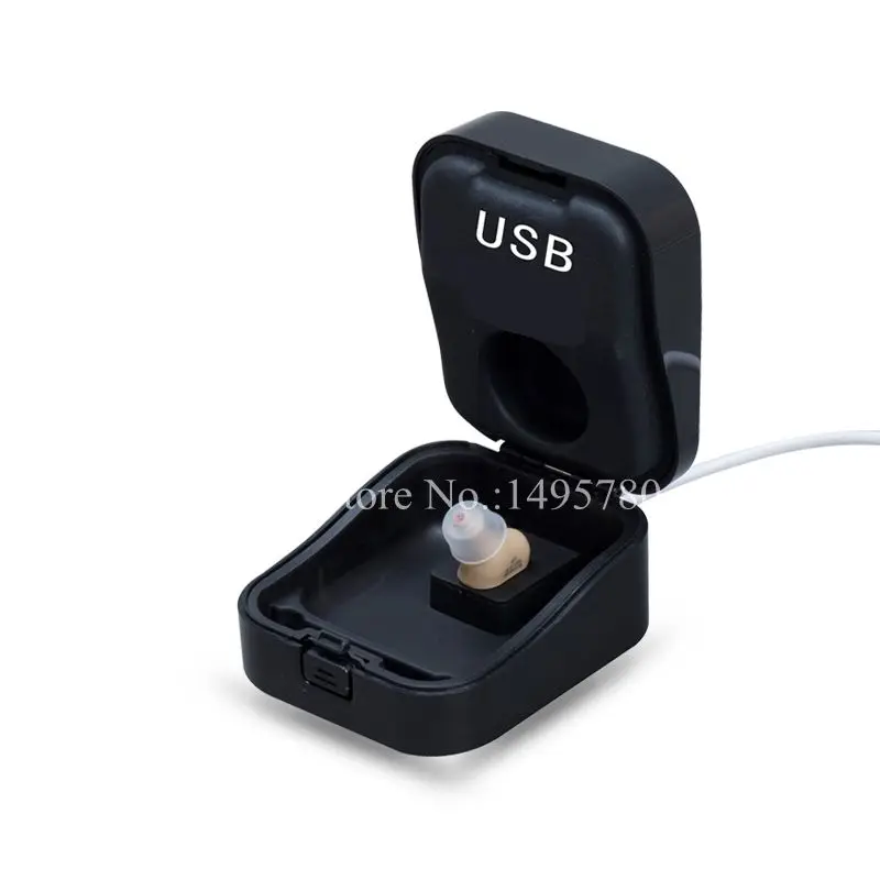 C51 Невидимый Цифровой 2 канала 4 полосы слуховой аппарат USB Перезаряжаемый CIC слуховые аппараты мини-усилитель звука дропшиппинг