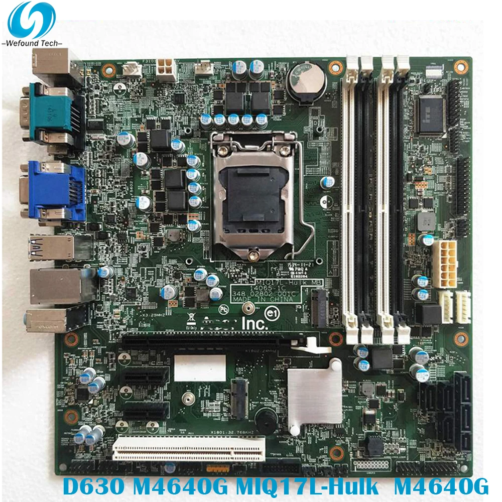 

100% Working Desktop Motherboard For ACER D630 MIQ17L-Hulk M4640G 1151 DDR4 System Board Fully Tested