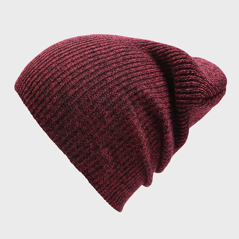 

Hip Hop Knitted Hat Women's Winter Warm Casual Acrylic Slouchy Hat Crochet Ski Beanie Hat Female Soft Baggy Skullies Beanies Men