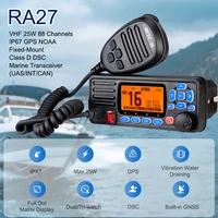 retevis ra27 vhf marine radio transceiver 25w ip67 waterproof gps noaa fixed mount class d dsc marine transceiver usaintcan