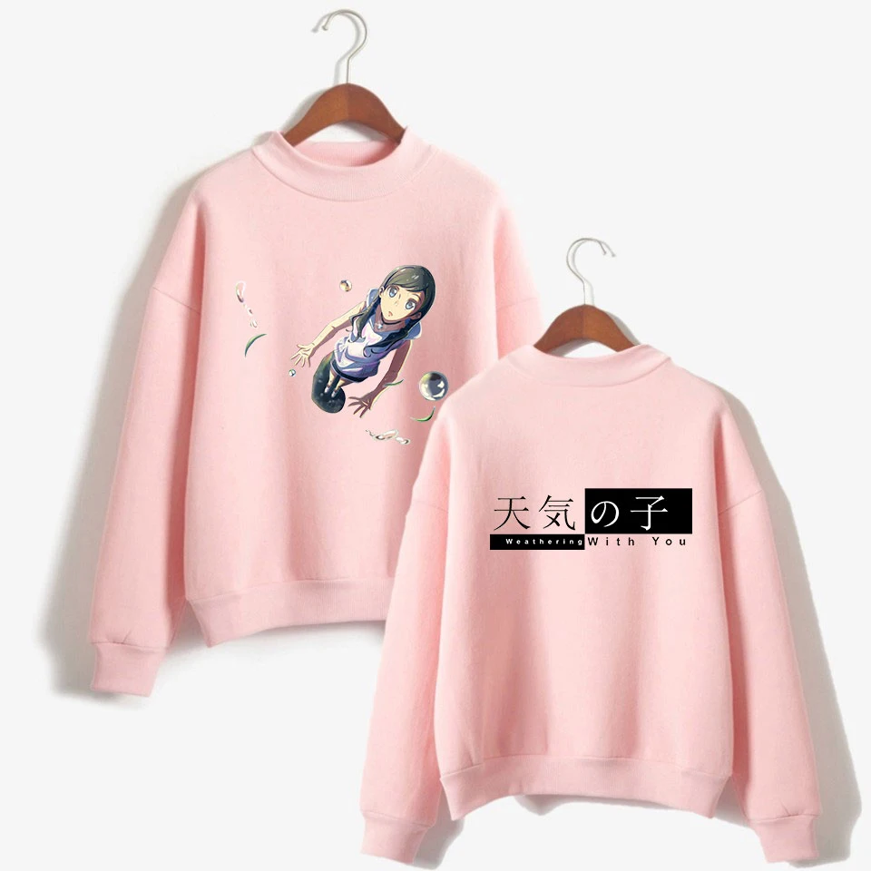 

Sweatshirt Hoodies Japanese anime weather son Print Men Hip Hop Autumn Streetwear Hoodies Sweatshirt For Couples Clothes