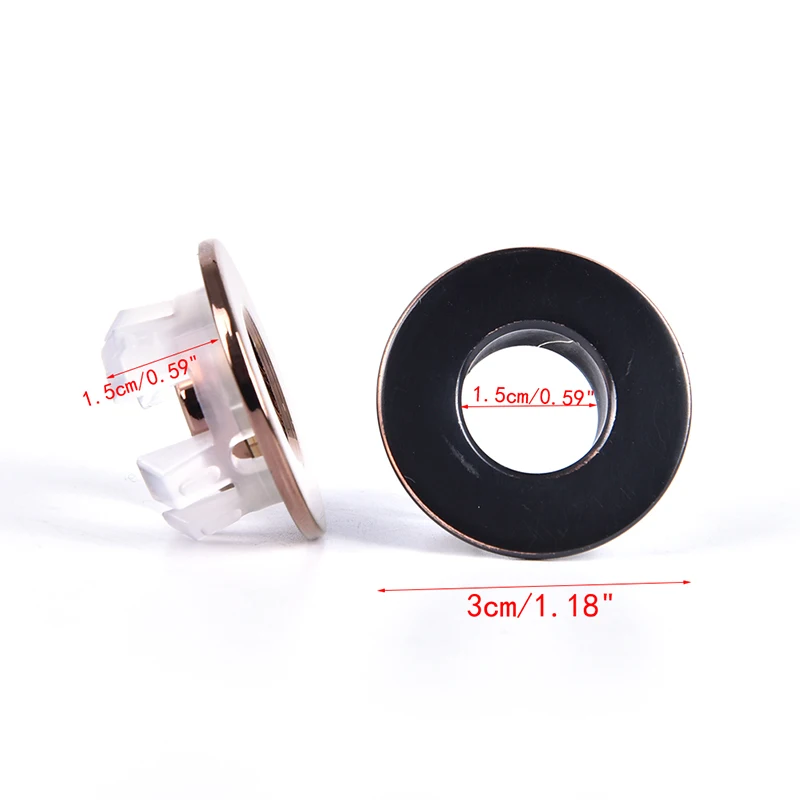 

Bathroom Basin Faucet Sink Round Overflow Cover Brass Six-foot Ring Insert Replacement Bathroom Faucet Accessories