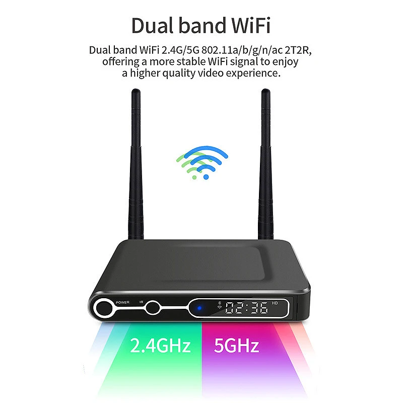 ТВ приставка S922X для Android 9 0 Bluetooth Wi Fi двухчастотный сетевой плеер 4 Гб + 64 ГБ