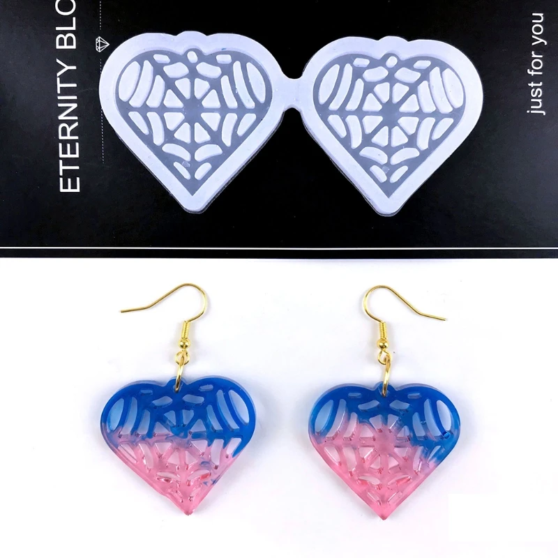 

Силиконовая форма для сережек, складная форма для украшений ручной работы, инструмент для творчества «сделай сам» для изготовления девушек...