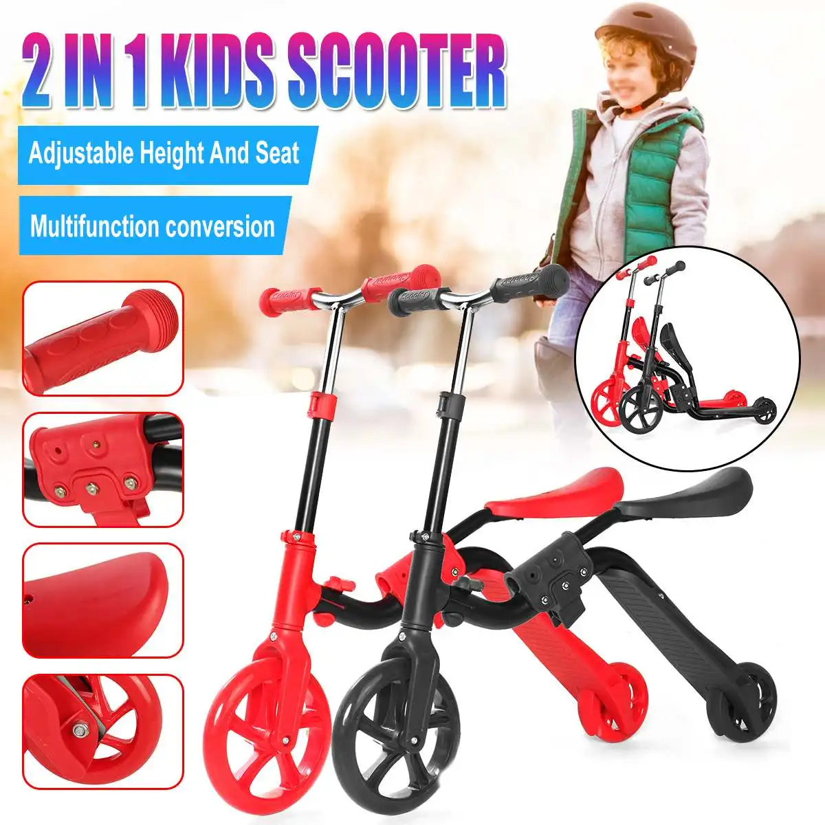 Детский самокат автомобиль для детей 3 8 лет катер серфинга скутер 2 в 1 Детские