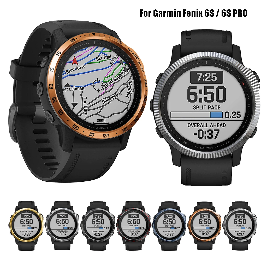 

Металлический чехол с кольцом для Garmin Fenix 6S, защитный чехол с рамкой для Garmin Fenix 6S Pro