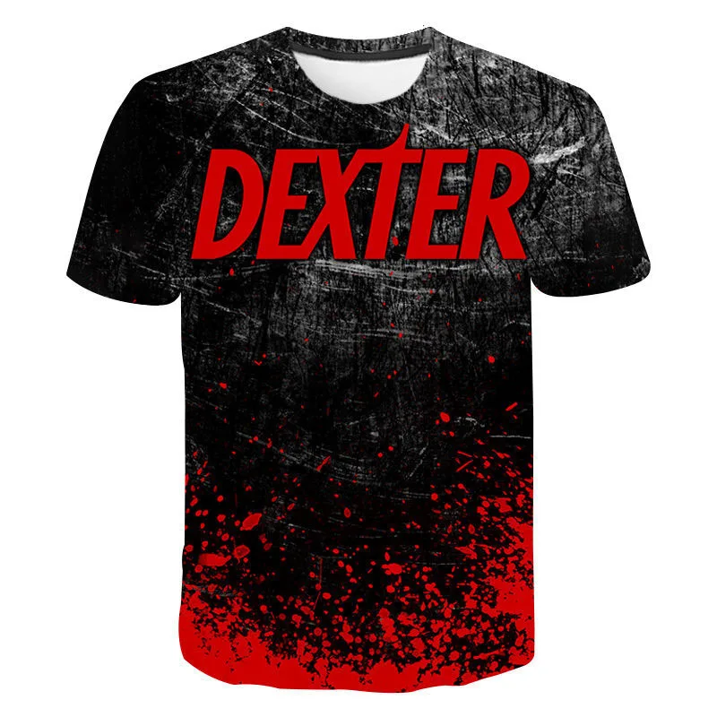 

Classic TV Series Dexter 3d Printed T-shirt Fashion Funny O-Neck Men/women Short Sleeve Casual Harajuku Streetshirt Tops