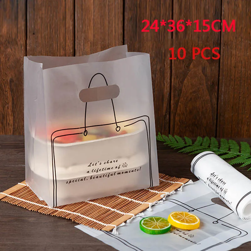 10 шт Большой Пластик упаковка для шоколада ручная работа пластик мешки с ручкой