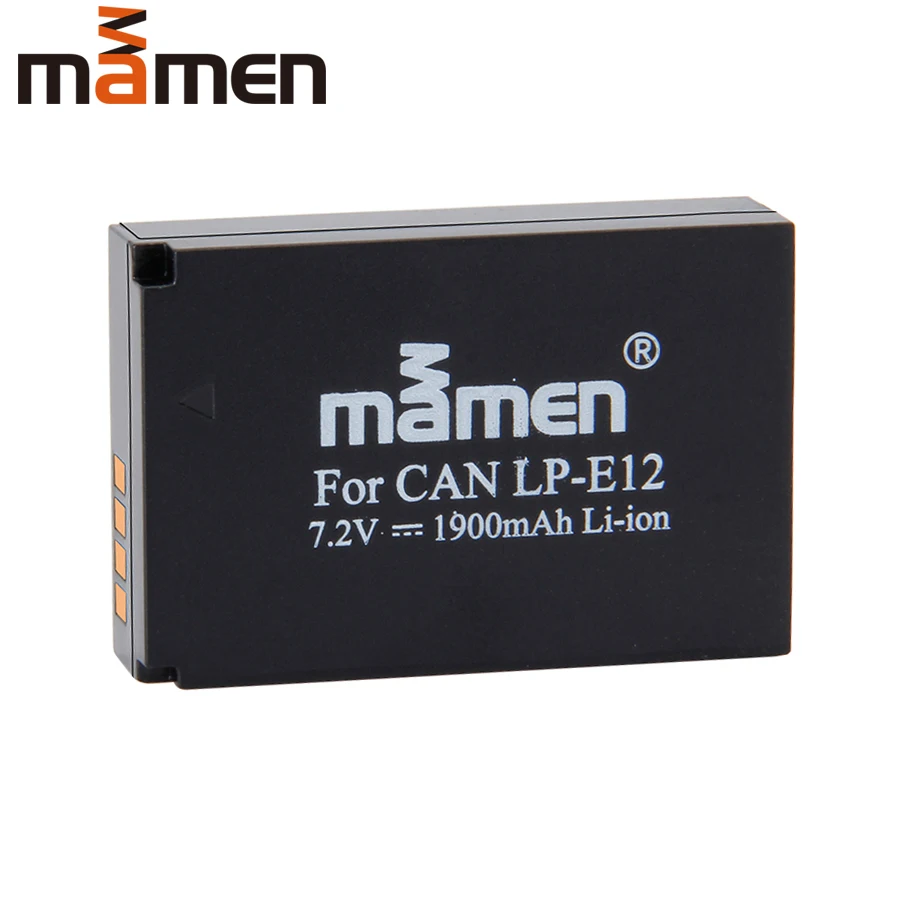 Mamen LP E12 LP-E12 LPE12 цифровой батарейный блок 1900 мАч для Canon M M2 M10 M100 100D kiss X7 перезаряжаемый литиевый аккумулятор для камеры