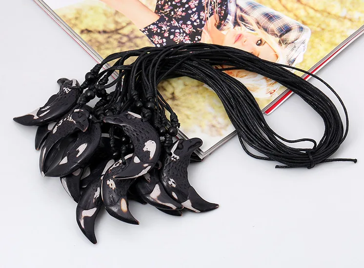 Модное винтажное ожерелье с подвеской в виде орла стиле панк Очаровательная цепь