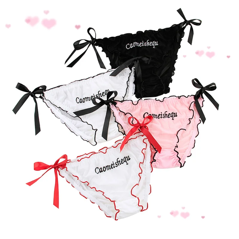 С милой кружевной оборкой сексуальное нижнее белье кружевные трусики пикантные
