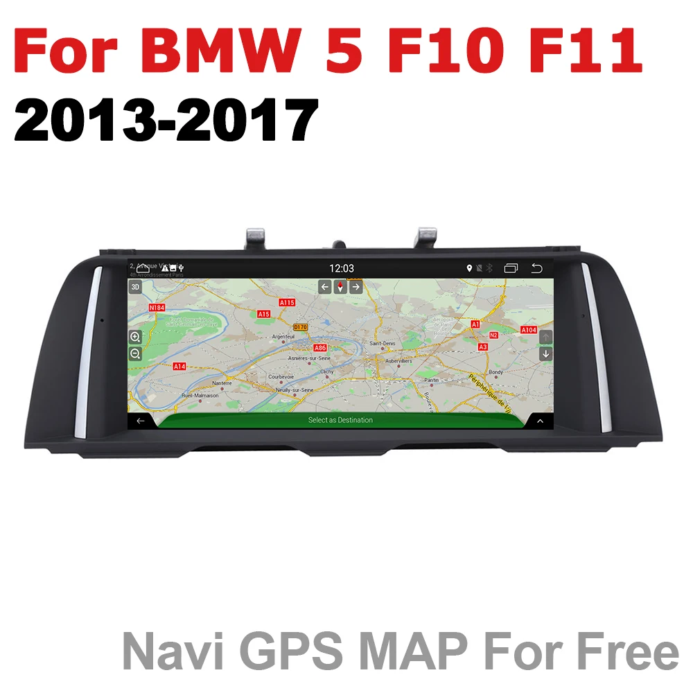 Android 7 0 Автомобильный мультимедийный плеер для BMW 5 серии F10 F11 2013 ~ 2017 NBT WiFi GPS Navi