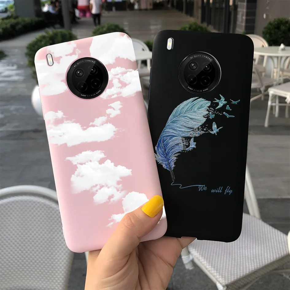Чехол для Honor 9X Lite искусственный силиконовый чехол Huawei высококачественный