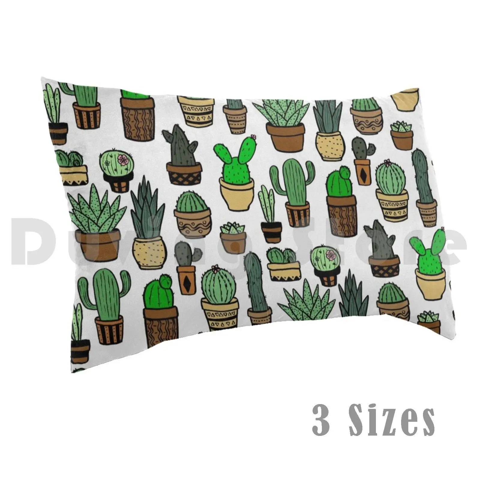 

Чехол с изображением кактуса на подушке, напечатанный 35x50, суккулент, кактус, растение, сад, Природный Узор, зеленый, коричневый