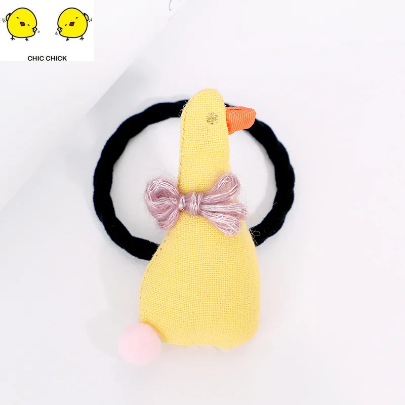 Новые Красочные базовые эластичные волосы группы детей веревки для волос