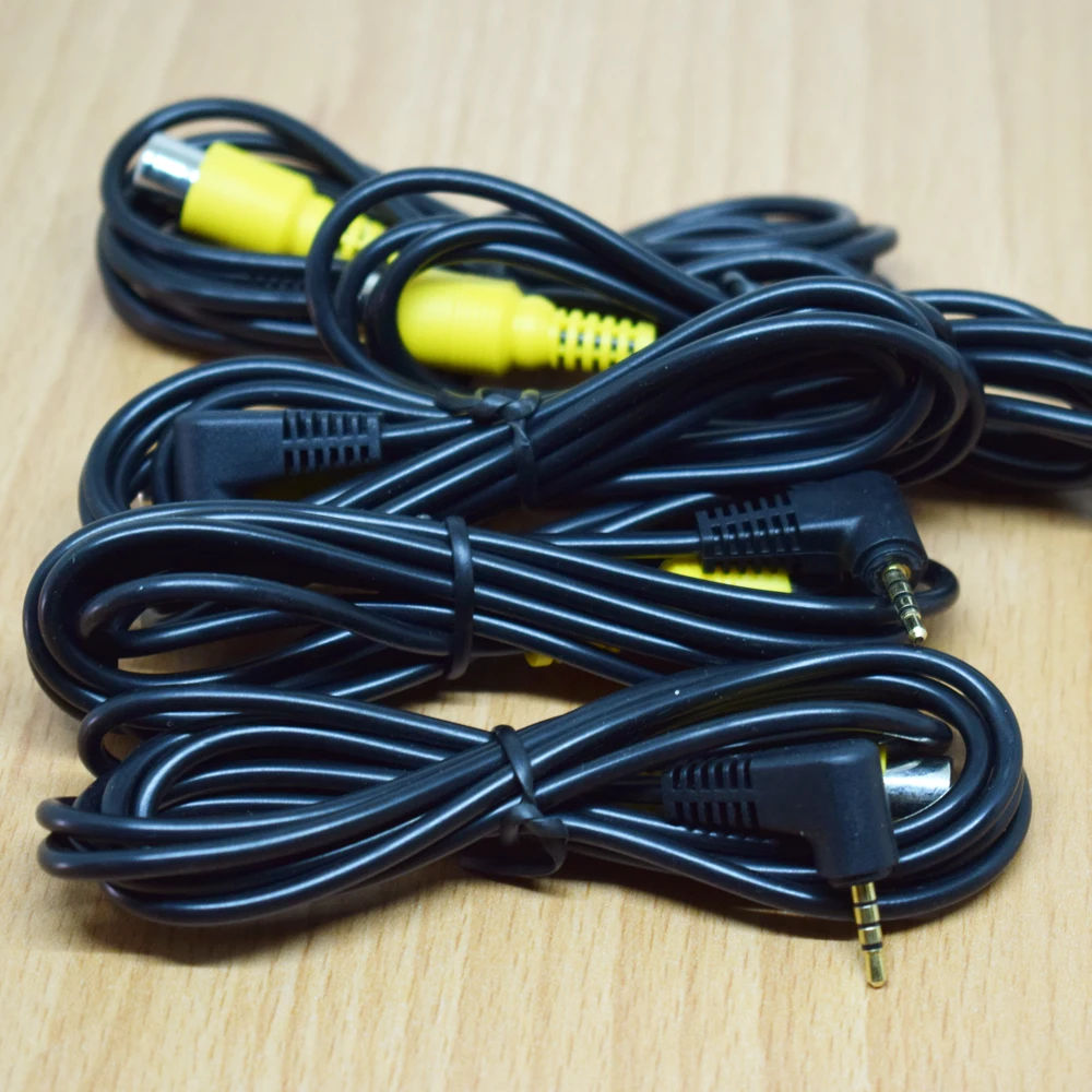 1 шт. 5 м Автомобильная камера заднего вида RCA разъем на золото 2 мм GPS AV-in конвертер