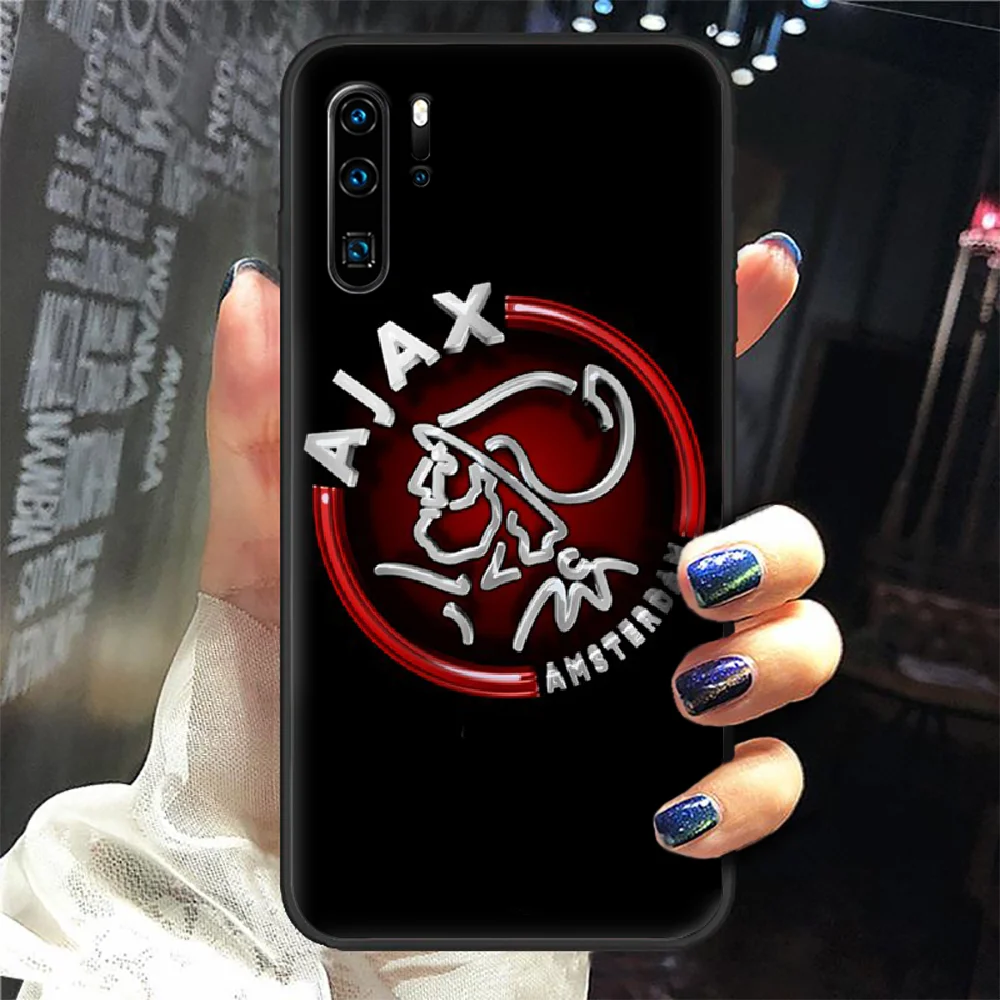 

Ajax Team Phone Case Cover Hull For Huawei P8 P9 P10 P20 P30 P40 Lite Pro Plus smart Z 2019 black back luxury prime trend