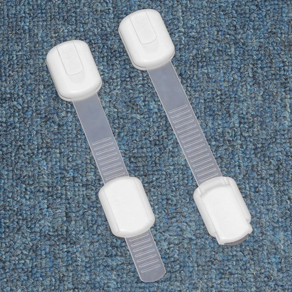

Baby Kids Safety Lock Belt 6pcs Kids Safety Plastic Protection Safety Lock Drawer Door Cabinet Cupboard Toilet Safety Locks