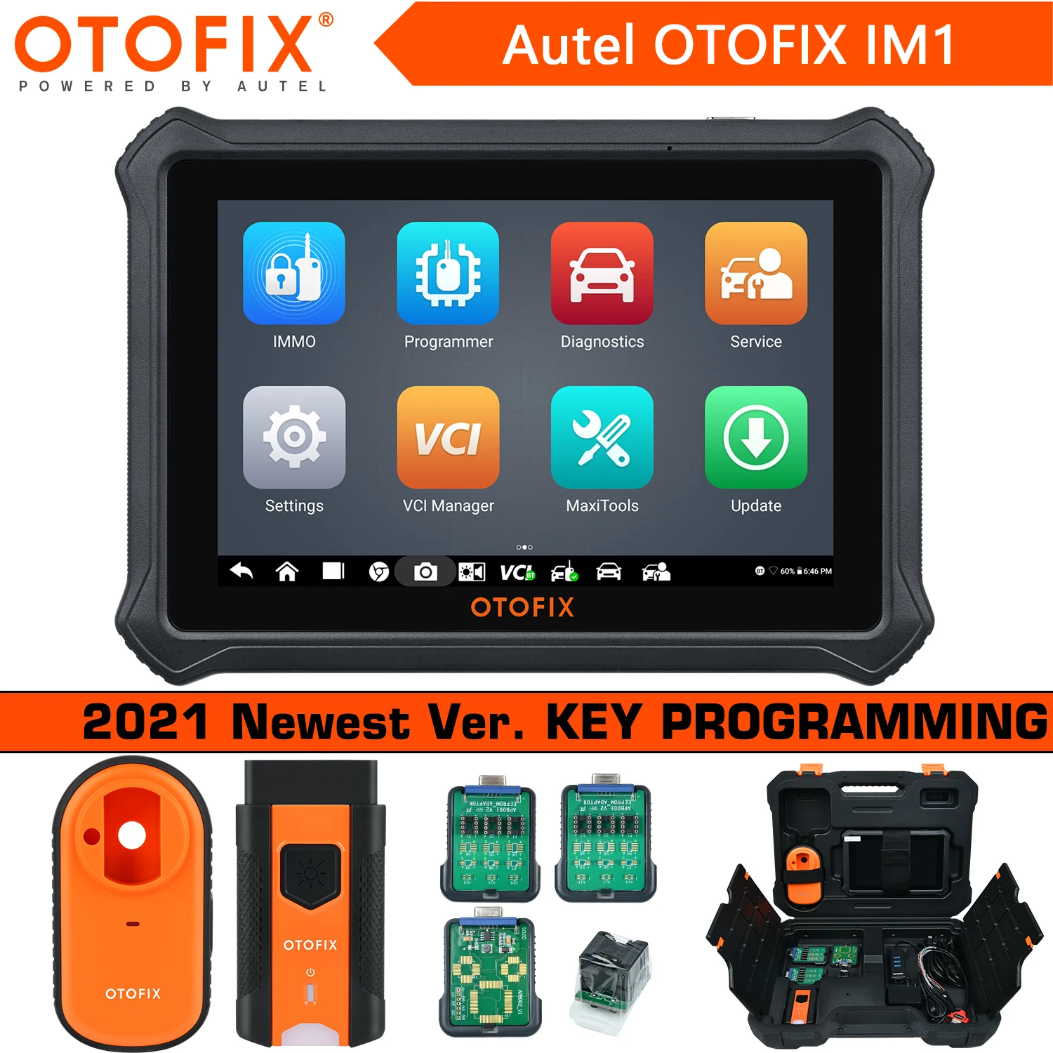 

Autel otofix IM1 OE-Level All System Diagnostic, IMMO Key Programming Tool Support All Keys Lost Same Functionality Of IM508