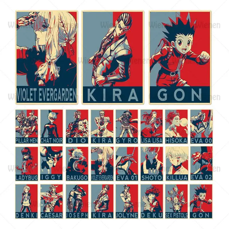 

Anime Character Comic Metal Tin Sign Poster Tin Sign Metal Plaque Cartoon Lovers Wall Decor Man Cave Home Wall Living Room Decor