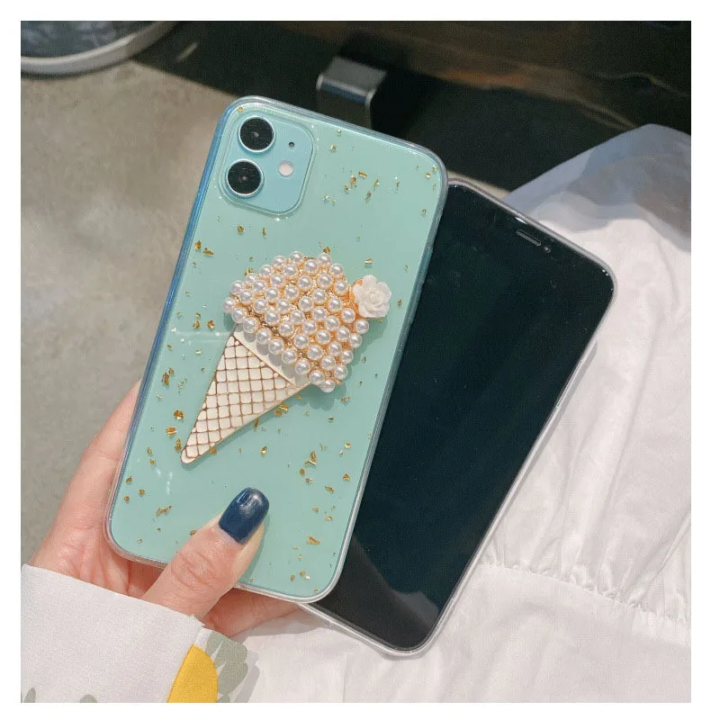 

Ice cream phone case 7 8 x xs xr xsmax 11 11pro 11promax for iPhone 11 phone case cute cartoon