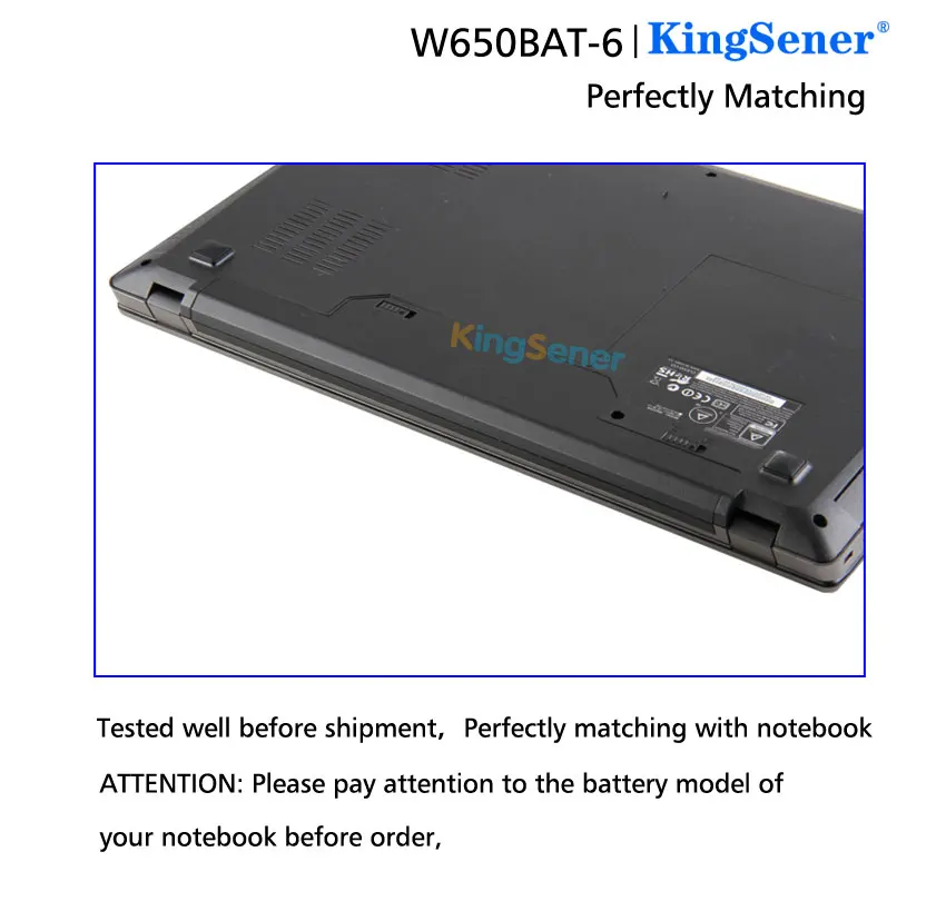 Аккумулятор KingSener W650BAT-6 для ноутбука Hasee K610C K650D K750D K570N K710C K590C G150SG G150S G150TC G150MG W650S |