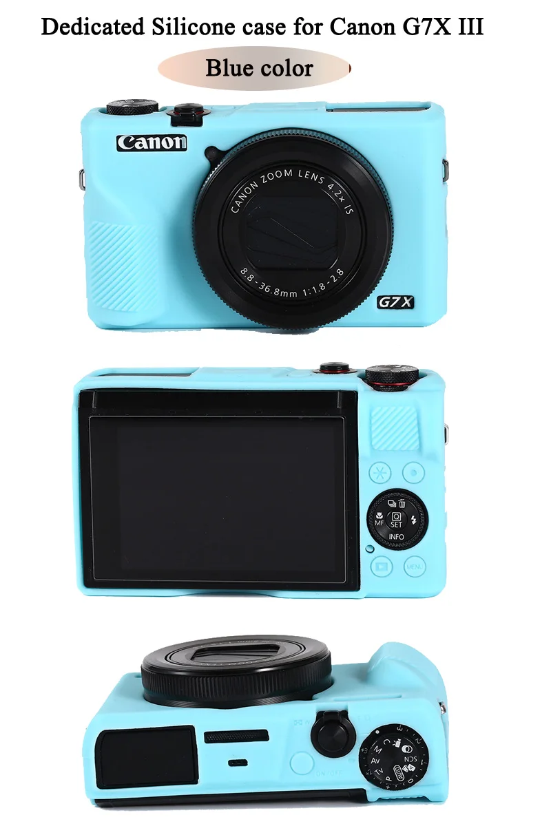 Красивая видеокамера для камеры Canon G7XII G7X II G7X mark 3 G7X III G5X II силиконовый чехол резиновый чехол для камеры защитный чехол