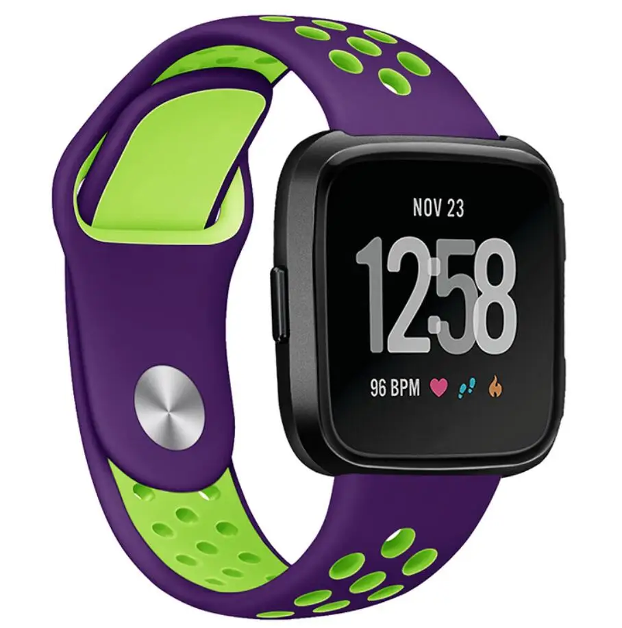 purple green 20 мм 22 мм спортивный силиконовый ремешок для samsung Galaxy active 2 42 46 gear 2 s2 s3 Neo Live zenwatch 1 2 Ticwatch 1 2 E pro ремешок - Цвет ремешка: purple green