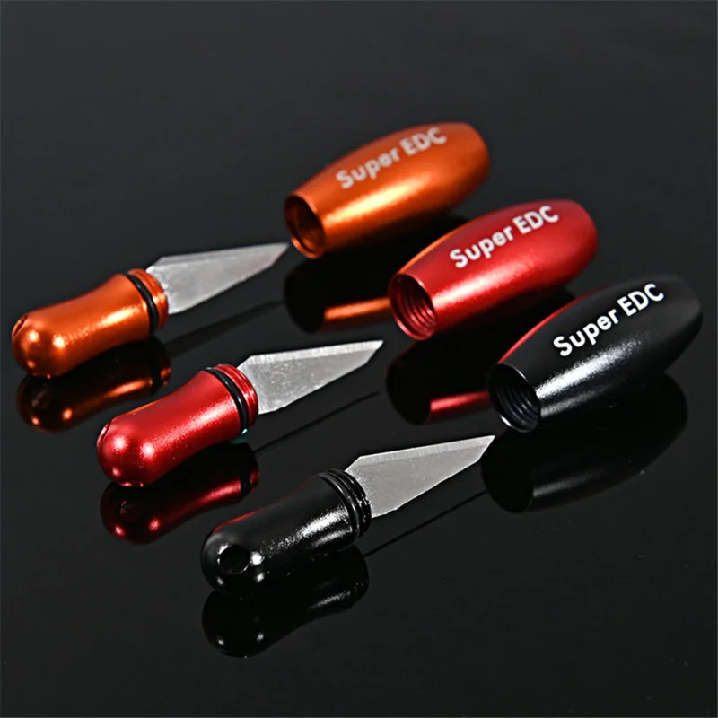 

Balight Portable Cutting Tool Keychain Stainless Steel Multi-function EDC Mini Tool Key Ring Pendant Tiny Capsule Knife
