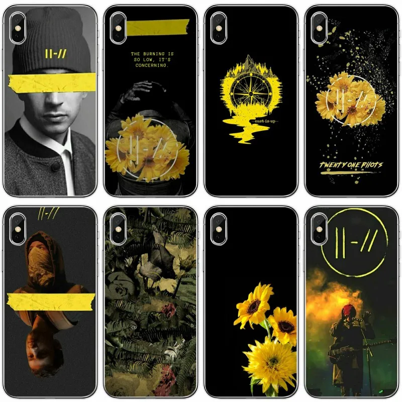Для iPhone 6 6plus 7 8plus 5 5S 5C SE для X XS XR Max Twenty One Pilots 21 Мягкий силиконовый чехол