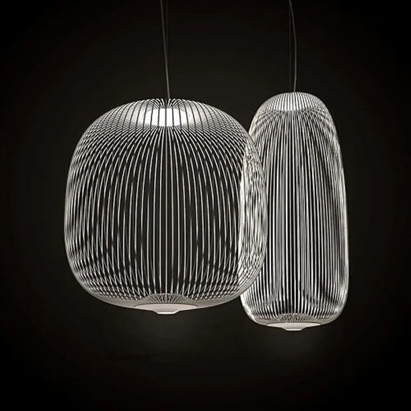 Подвесные светильники в виде итальянской клетки форме спиц скандинавский