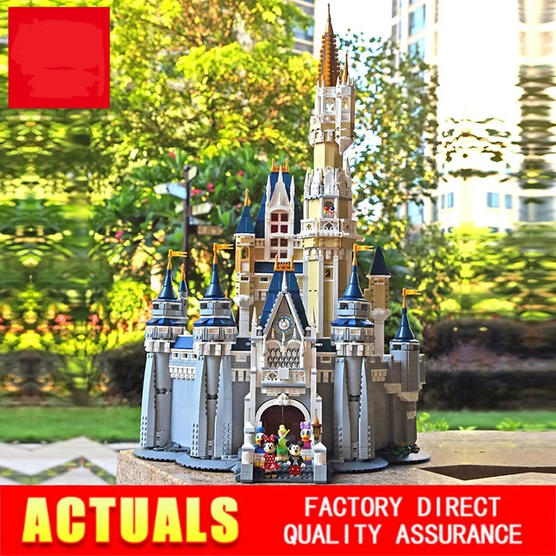 Disneys замок совместим 71040 lepinblocks 16008 строительные блоки кирпичи Обучающие игрушки