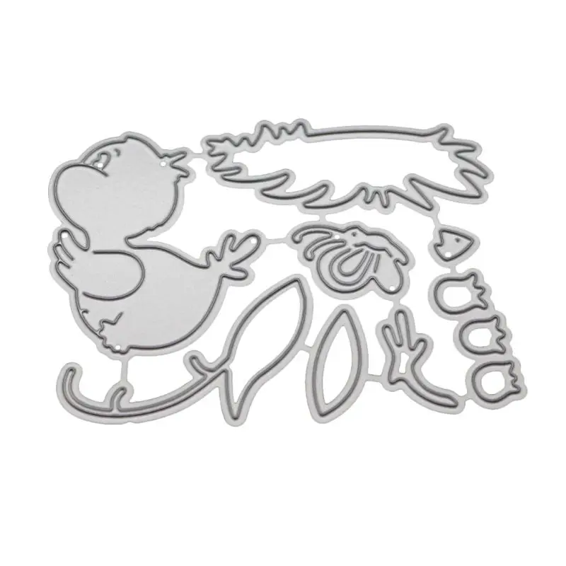 2020 новые милые утки для резки металла Трафарет DIY Скрапбукинг альбом печать